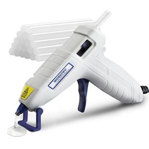 WORKPRO グルーガン ボンドガン 小型 100秒急速加熱 スティック20本付 軽量速乾 液漏れ・やけど防止 改良されたスタンド 強力粘着｜kirelab-net