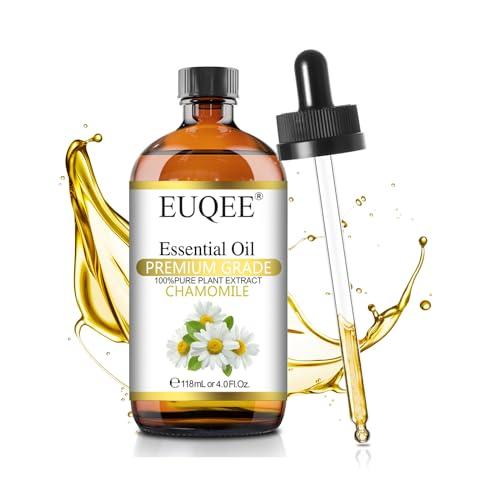 EUQEE アロマオイル エッセンシャルオイル カモミール 天然100％ 精油 118ML アロマデ...