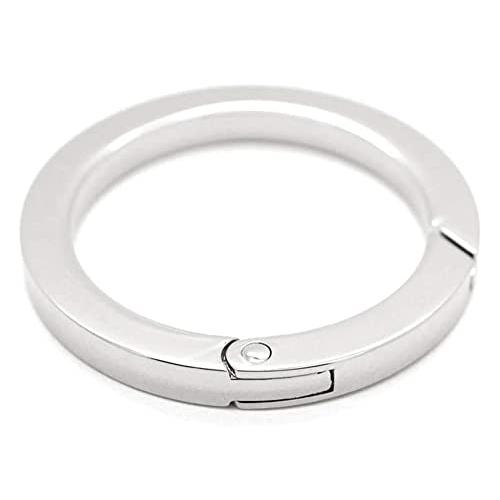 丸型 カラビナ キーホルダー キーリング 4個セット軽量 収納 固定しやすく 外しやすい ワンタッチ...