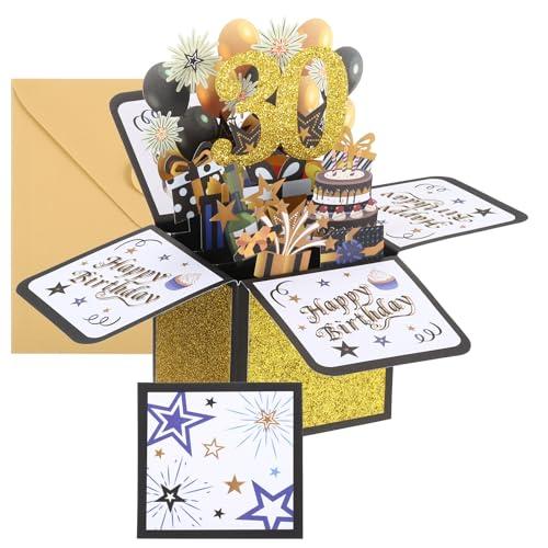 PATIKIL 30歳 誕生日カード ポップアウト誕生日カードカード 面白いハッピーバースデー 可愛...