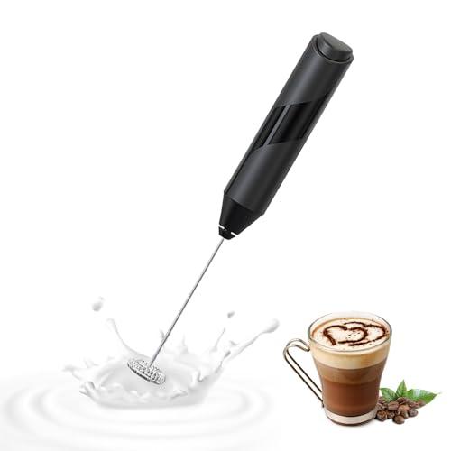 latikaly ハンドヘルド泡立て器 泡だて器 電動ミルク泡立て器 ミルクフォーマー コーヒー、カ...