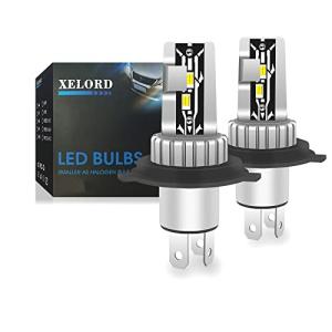 XELORD H4 Hi/Lo LEDヘッドライト 瞬間起動 6000K ホワイト 車用 LEDバルブ CSP LEDチップ搭載 車検対応 MI｜kirelab-net