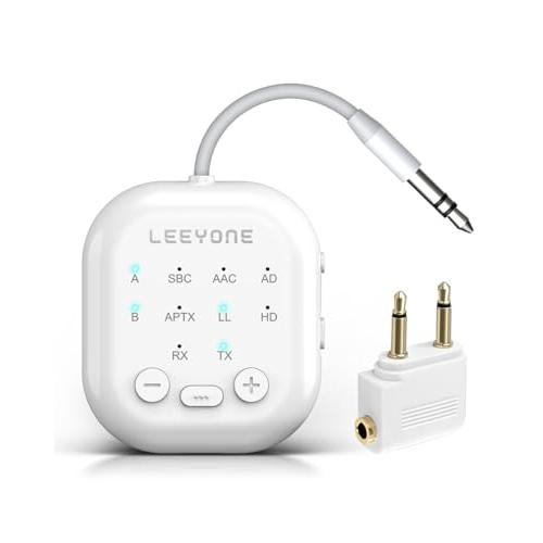 Bluetooth 5.4 ワイヤレスオーディオトランスミッター＆レシーバー (受信機 + 送信機 ...