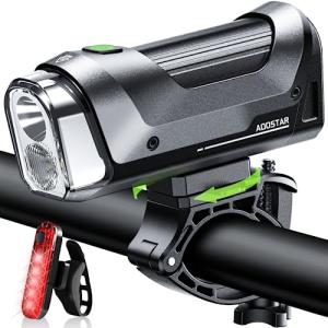 2024新登場AOOSTAR 自転車 ライト 遠近光の調節がです 大容量5200mAh 自転車ライト 充電式 IPX5防水 アルミ合金製 ロード｜kirelab-net