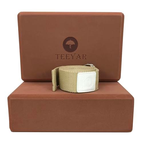TEEYAR ヨガブロック(ヨガぶろっく) 2個セット 難しいポーズの補助に！ 本当の高密度220g...