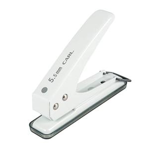 カール事務器(CARL) 穴あけパンチ 1穴 穴径5.5mm 18枚 ホワイト SD-155-W｜kirelab-net