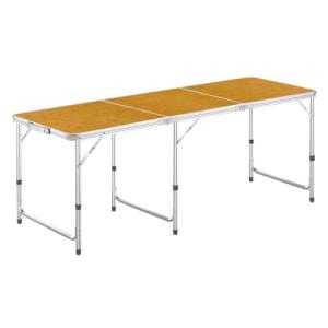 DesertFox キャンプテーブル アウトドア テーブル 折りたたみ 180CM 3段階高さ調整 ピクニック レジャー キャンプ用 折畳み コ｜kirelab-net