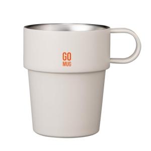 シービージャパン ステンレスマグ 真空断熱 2層構造 285ml アイボリー 取っ手付き スタッキングできる ゴーマグST. コンビニ コーヒー｜kirelab-net