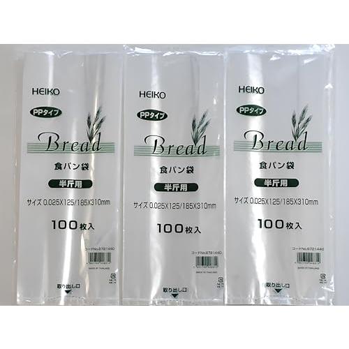 HEIKO ヘイコー PP食パン袋 半斤用 300枚（100枚×3束） におい袋 006721440