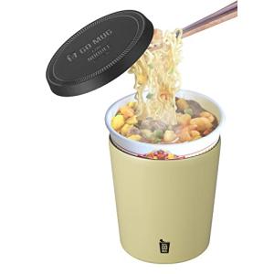 シービージャパン ラーメン カップ 麺 インスタント ヌードル 保温マグ 460ml ベージュ 真空 断熱 ステンレス NOODLE GOMUG｜kirelab-net
