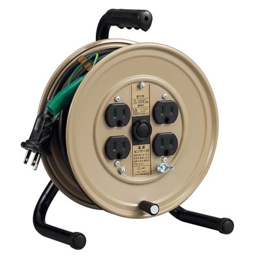 ハタヤ (HATAYA) コードリール 小型 コンパクト 屋内用 100V型 コード10m 太さ2....