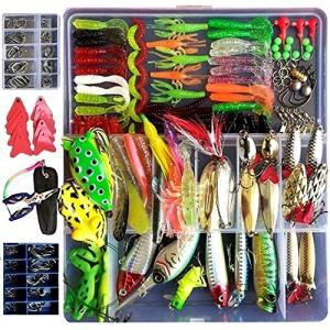 SportColorfulルアー バス釣完全攻略ワーム色々276個セット ルアーケース付クランクベイト・スピナーベイト・ワーム・ジグヘッド・フッ｜kirelab-net