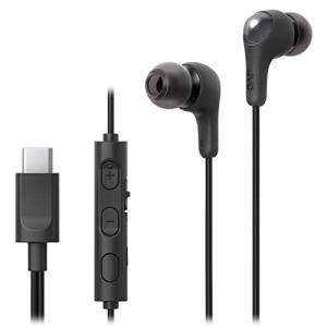 JVCケンウッド JVC HA-FR9UC-B イヤホン 有線 マイク付き タイプC カナル型 USB Type-C 1.2m ブラック HA-｜ルミナスエイト ヤフー店