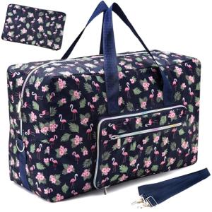Leweet ボストンバッグ 大容量 旅行バッグ 折りたたみ ボストンバッグ 50L 軽量 撥水 入院バッグ 可愛い ボストンバッグ レディース｜kirelab-net