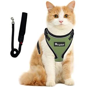猫 猫用 ハーネス 胴輪 猫具 ねこ ネコ 子猫 子犬 小型犬 散歩 お出かけ 抜けない ベスト ソフト胸あて 軽量 頭を通さずマジックテープで｜kirelab-net
