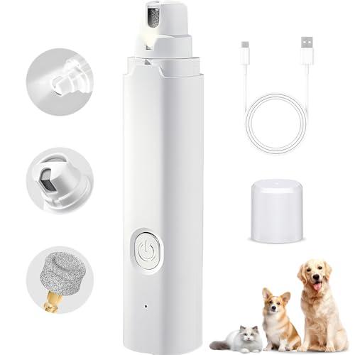 SZXYMUQI 犬 猫 爪切り 電動 LEDライト付き 爪切り 犬 猫 2スピード 強力モーター ...