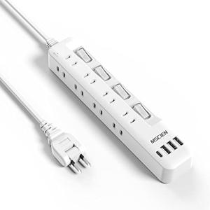 Mscien 電源タップ usb付き 8個AC口 1個usb-c 3個usb-a 延長コード 2m 雷ガード usb コンセント タップ oaタ｜kirelab-net