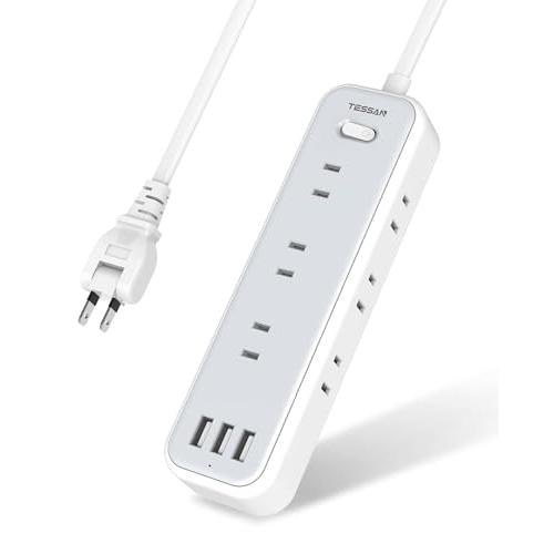 延長コード 1m 電源タップ usb コンセントタップ 9個AC口 3個USBポート TESSAN ...