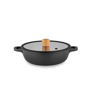 SENSARTE 両手鍋 卓上鍋 すき焼き鍋 20cm IH対応 ガス対応 一品万能 煮る 焼く 炒める 揚げる 焦げ付きにくい お手入れ簡単｜kirelab-net
