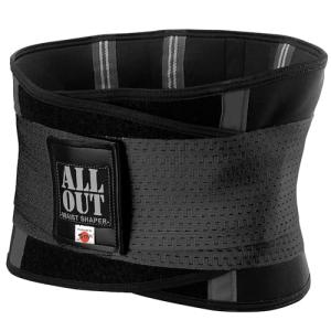 [ALL OUT POWER GRIP PRO] ALLOUT ウエストシェイパー シェイプアップベルト メンズ レディース 男女共用 (ブラッ｜kirelab-net