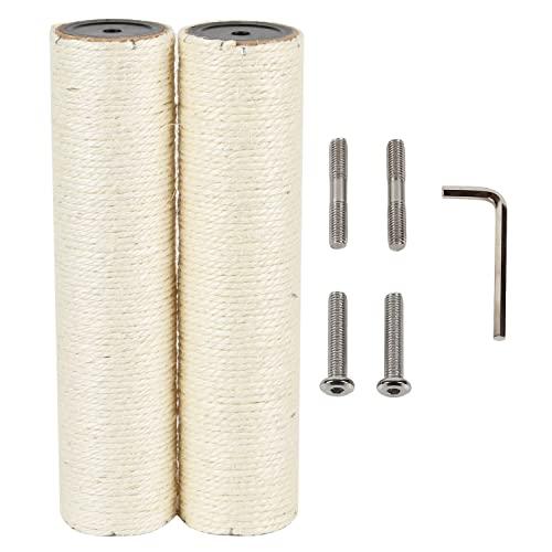 ECCIBOUN 直径7.4cm キャットタワー 猫 爪研ぎ ポール  パーツ 部品 替え 支柱 麻...