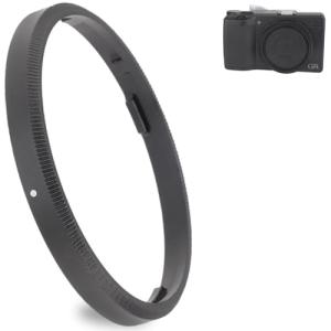 Haoge RRC-GR3XB ブラックメタル装飾リングキャップ RICOH GR3X/GRIIIXカメラ用 GN-2の代替品｜kirelab-net