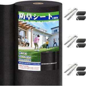 防草シート 除草シート 1m×30m 不織布 雑草防止シート 高透水 高耐久 高密度 ぼうそうしーと 防そうシート 厚手 10年耐久 工事用 園｜kirelab-net