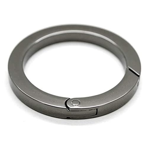 丸型 カラビナ キーホルダー キーリング 4個セット軽量 収納 固定しやすく 外しやすい ワンタッチ...