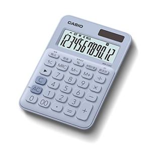 カシオ カラフル電卓 ペールブルー 12桁 ミニジャストタイプ MW-C20C-LB-N｜kirelab-net