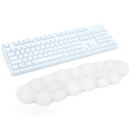 Elzoキーボードリストレスト キーボード クッション雲状手首 PU材質 疲労軽減 低反発クッション...