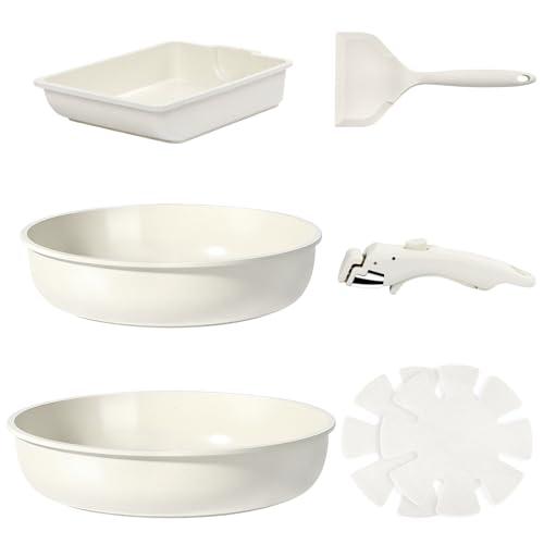 GiPP セラミックコーティング フライパン セット 7点 IH・ガス火対応 フッ素不使用 体に害の...