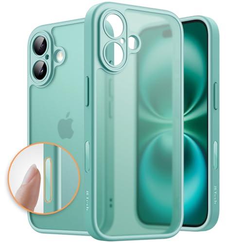 JETech マットケース iPhone 16 6.1インチ用 カメラコントロールボタン 耐衝撃性ミ...