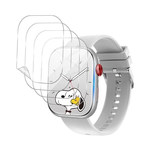 4枚セットFor スマートウォッチ 2.0/2.01インチ 大画面 フィルム Mosasa 保護フィ...