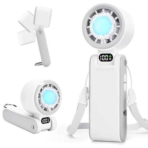 2025新登場 100段階強風 冷却プレート  ハンディファン 携帯扇風機 小型 強力 5way 冷...