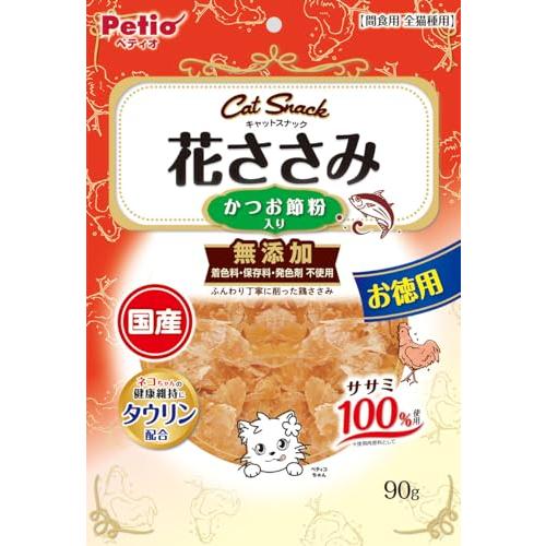 ペティオ (Petio) キャットＳＮＡＣＫ 花ささみ かつお節粉入り 90ｇ