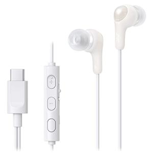 JVCケンウッド JVC HA-FR9UC-Wイヤホン 有線 マイク付き タイプC カナル型 USB Type-C 1.2m ホワイト HA-F｜ルミナスエイト ヤフー店