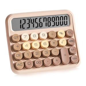 Geerow 電卓 12桁 計算機 電子計算機 大型 LCD ディスプレイ かわいい 電卓 大きい 丸ボタン お手入れが簡単 日常と基本的なオフ｜kirelab-net