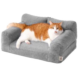 EHEYCIGA 猫 犬 ベッド ペット ベッド ふわふわ 暖かい もこもこ 冬寒さ対策 猫 犬 ソファ ペットクッション ペットソファ 洗える｜kirelab-net
