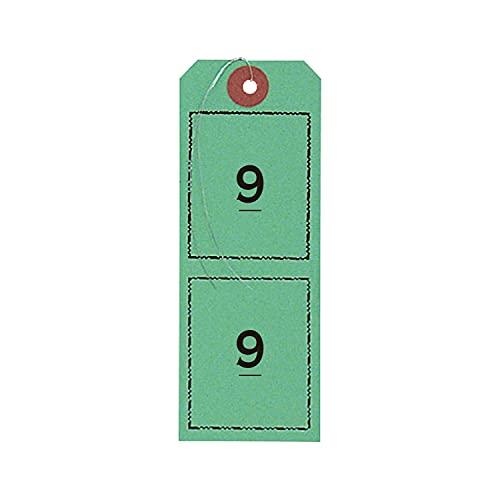 オープン工業 荷札 1-100 連番 緑 BF-106-GN