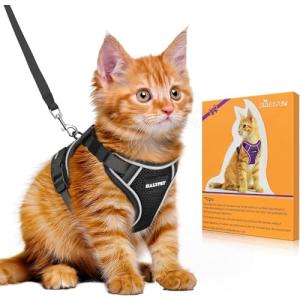 Bigcow 猫 猫用 ハーネスリード セット 猫牽引ロープ リード 猫ハーネス 猫用ハーネス 胴輪 猫具 ねこ ネコ 子猫 散歩 お出かけ 抜｜kirelab-net