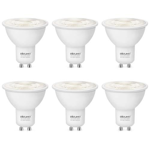 DiCUNO LED電球 GU10口金 白色 50W形ハロゲン相当 5W LEDスポットライト 50...