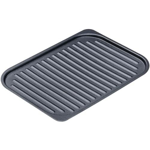 イシガキ グリルパン 波型 黒 S 約幅18×奥24.5×高0.7cm グリル名人+ スチール プレ...
