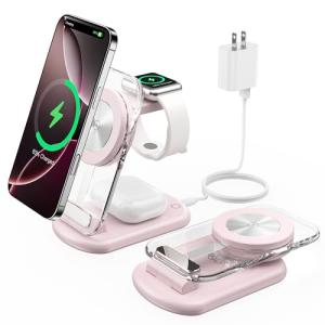 ワイヤレス充電器 3in1 マグセーフ充電器 折り畳み式 Mag Safe充電器 角度調整 雰囲気ライト付き Phone/iWatch/ワイヤレ｜kirelab-net