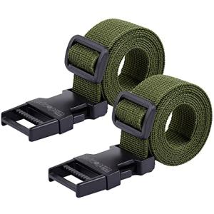 Wisdompro 荷締めベルト スーツケースベルト 荷崩れ防止 幅25mm 長さ1.2m ワンタッチ 荷物固定バンド 梱包バンド 結束ベルト｜kirelab-net