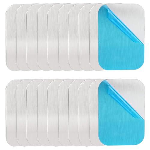 スチールプレート 20枚 スチールシート マグネット補助板 マグネット用スチールプレート マグネット...