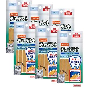 チューデント for Cat 猫用おやつ おいしい歯磨きガム カツオ風味 8枚入 ×6袋 | ハーツ(Hartz) | デンタルケア | 歯みが｜kirelab-net