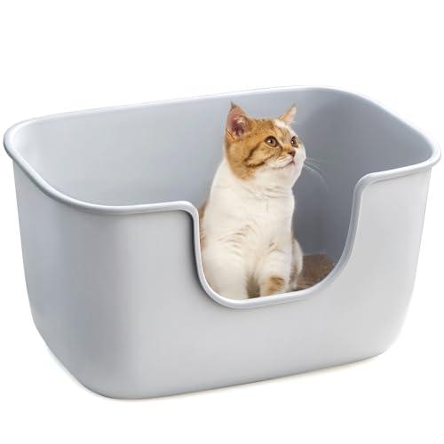 猫トイレ 大型 猫用トイレ本体 快適ワイド オープンタイプ 入口低め 清潔 ねこ トイレ 大きい 飛...