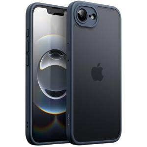 JETech iPhone 16e 6.1インチ2025用 マットケース 耐衝撃性ミリタリーグレードの落下保護 つや消しの半透明背面 スマホカバ｜kirelab-net