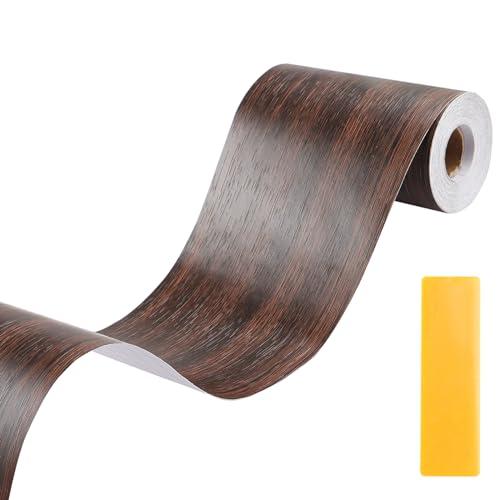 Lifuncren マスキングテープ 木目 長さ10m x 幅10cm 自己粘着性 木目調シール 強...