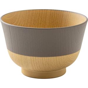 カノーやさしい彩り 抗菌 汁椀 どんぶり くるみ色 79599お椀 おわん 汁椀 味噌汁碗 日本製 電子レンジOK 食洗機OK PET樹脂｜kirelab-net
